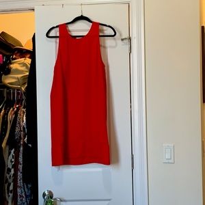 Red Leith shift dress